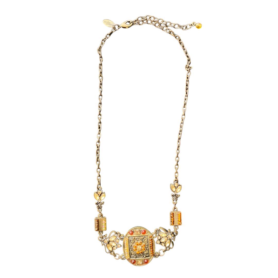 Amber Shields Necklace