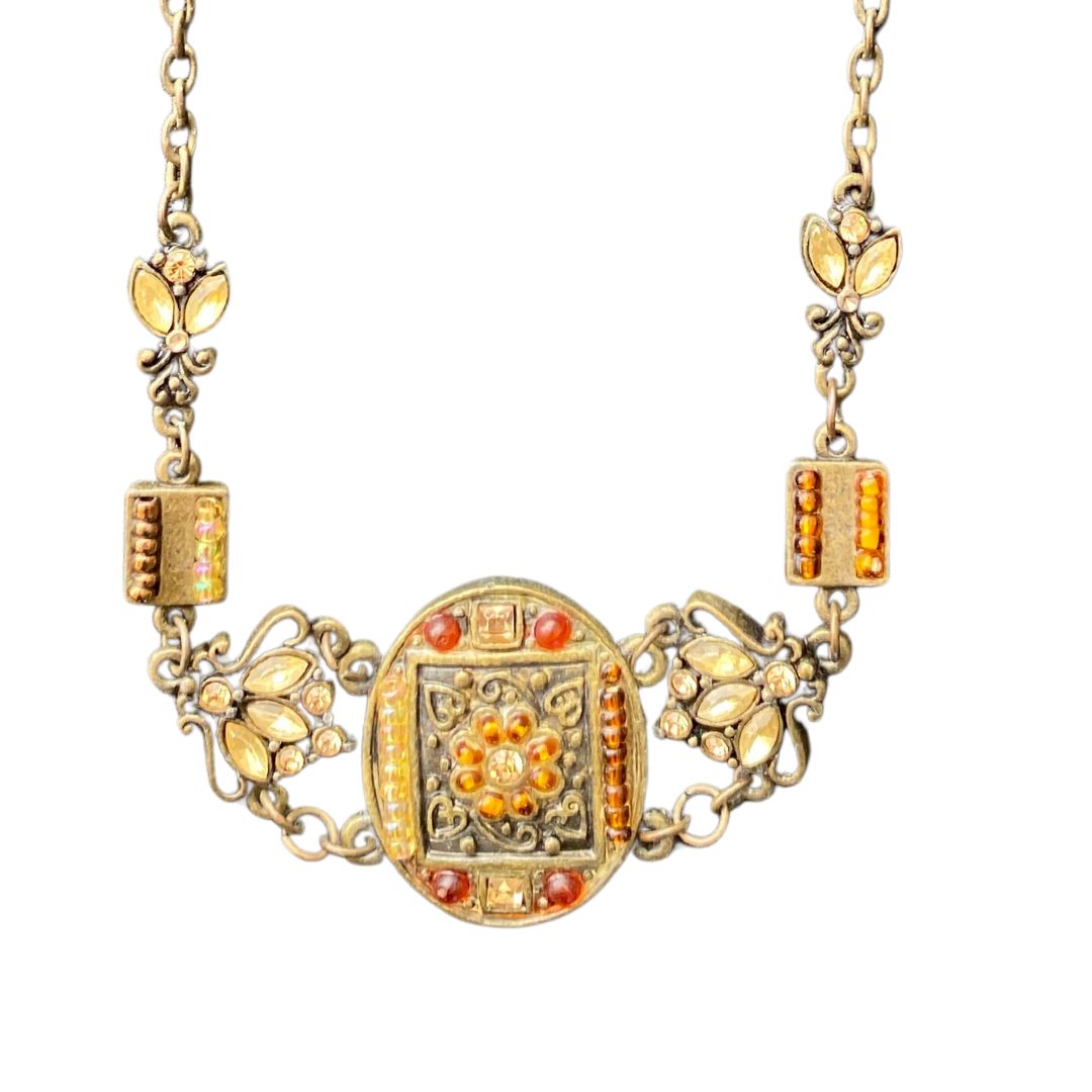 Amber Shields Necklace